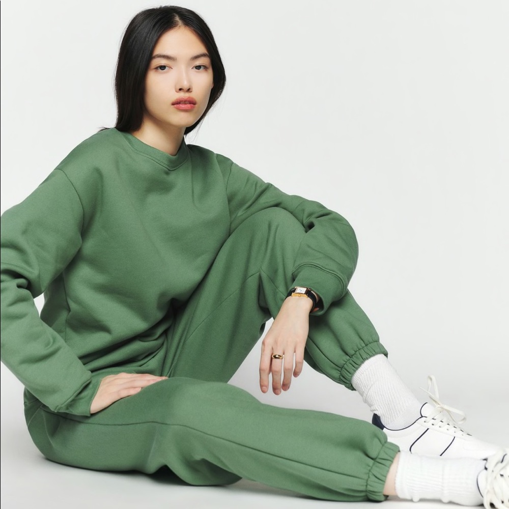 Reformation boyfriend sweatshirt and sweatpants